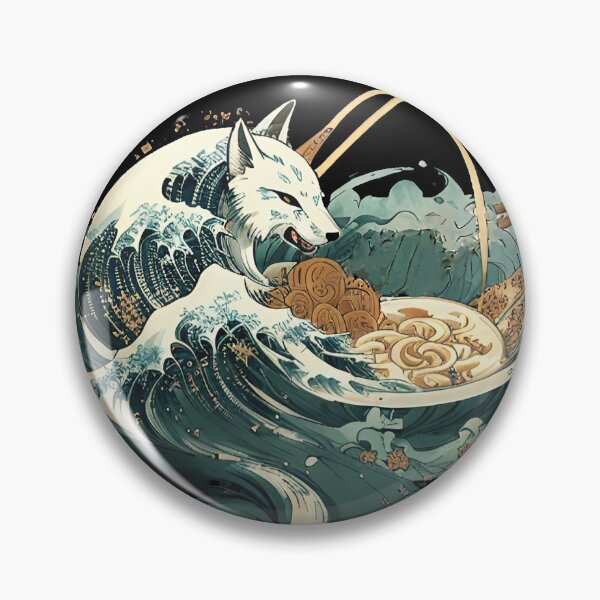 Item preview, La Gran Ola Kitsune - Fideos Ramen designed and sold by HideTheInsanity.