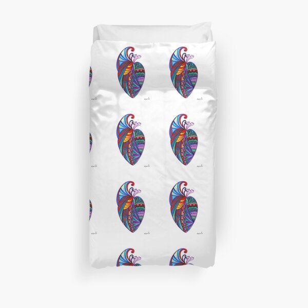 Heart of Fire Duvet Cover