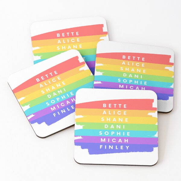 Item preview, The L Word Generation Q Cast Character Pride Flag designed and sold by TylerMcfal.