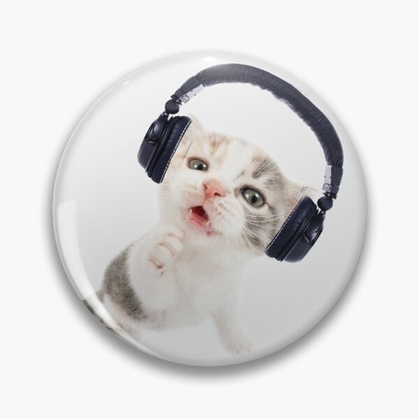 Item preview, CAT with headphones!  designed and sold by 2KSTYLEZ.