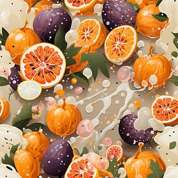 Artwork thumbnail, Passionfruit Pattern 2 by patternslx