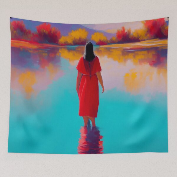Item preview, Lady of the Lake 4 Painting designed and sold by druidwolfart.