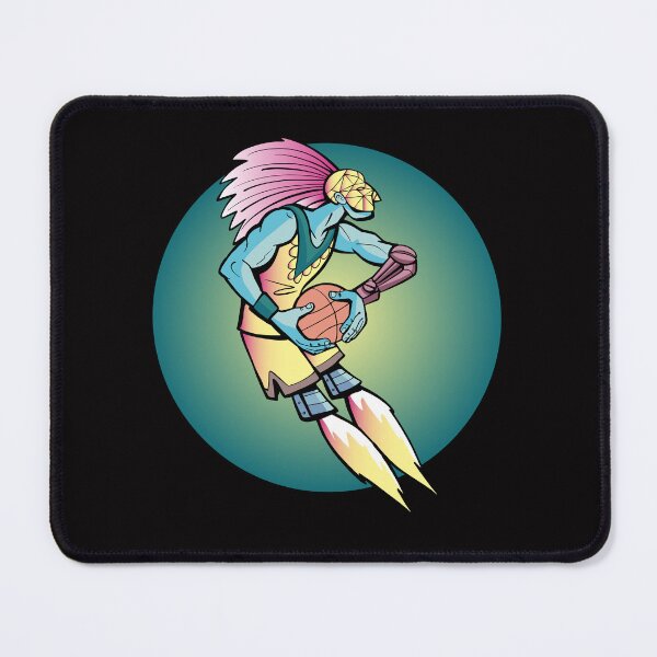 Item preview, Aztec warrior rocket basketball player designed and sold by duxpavlic.
