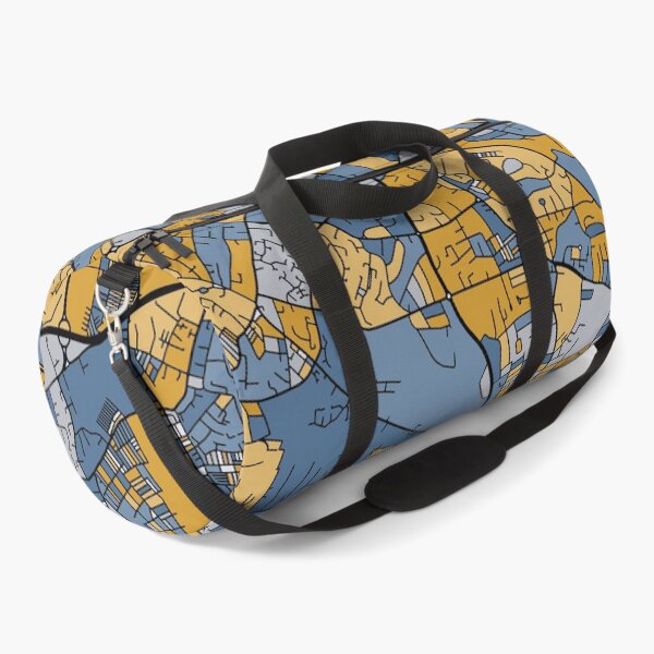 Item preview, Leeds Map Pattern in Blue & Gold designed and sold by PatternMaps.