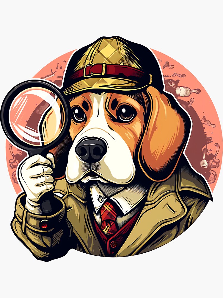 Autoaufkleber Hund Beagle Cartoon Style #2 mit Name