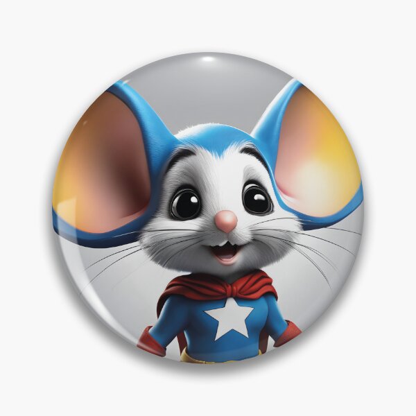 Item preview, cute mouse, kawaii superhero designed and sold by Mauswohn.