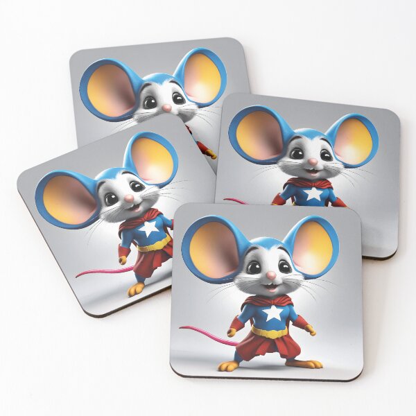 Item preview, cute mouse, kawaii superhero designed and sold by Mauswohn.