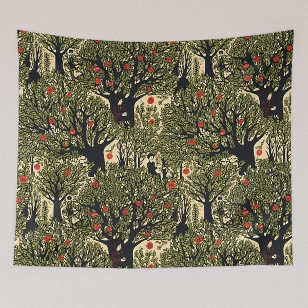Item preview, Fall harvest apple orchard—Let the apple picking enchantment begin! Autumn Design. Seamless pattern designed and sold by ignasirus.