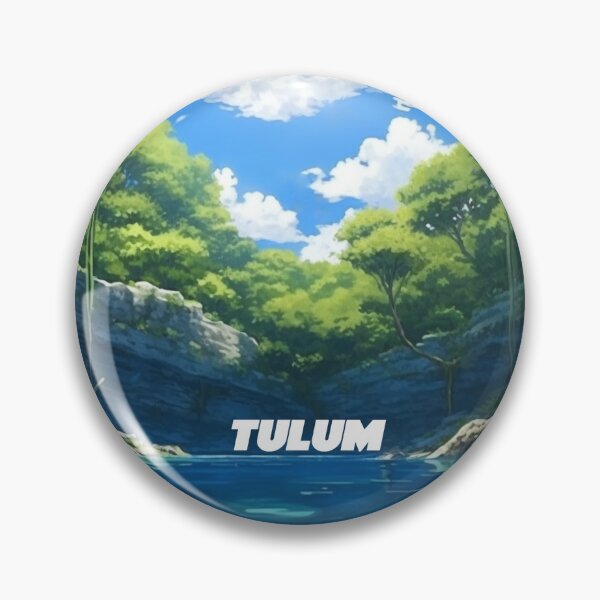Item preview, Tulum Cenote Mexico Travel Digital Illustration designed and sold by EVAWCollection.
