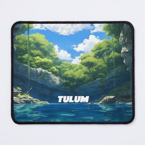 Item preview, Tulum Cenote Mexico Travel Digital Illustration designed and sold by EVAWCollection.