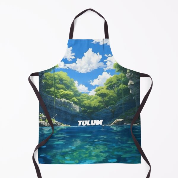Item preview, Tulum Cenote Mexico Travel Digital Illustration designed and sold by EVAWCollection.