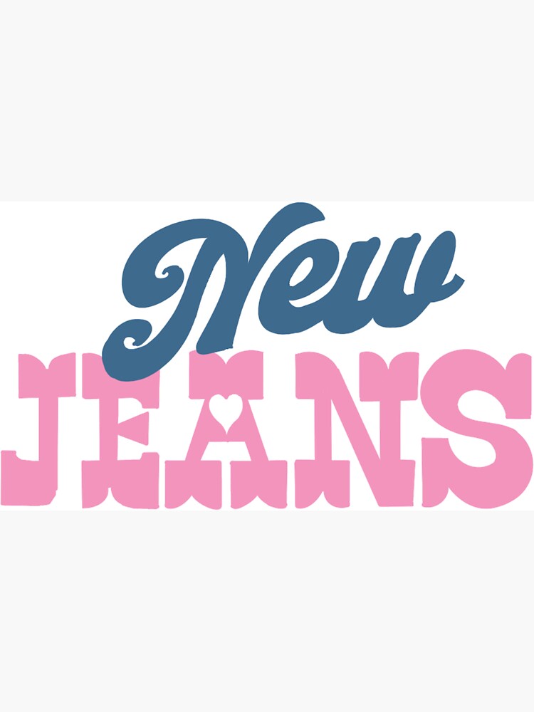 NEWJEANS logo vinyl sticker ( Die-cut)