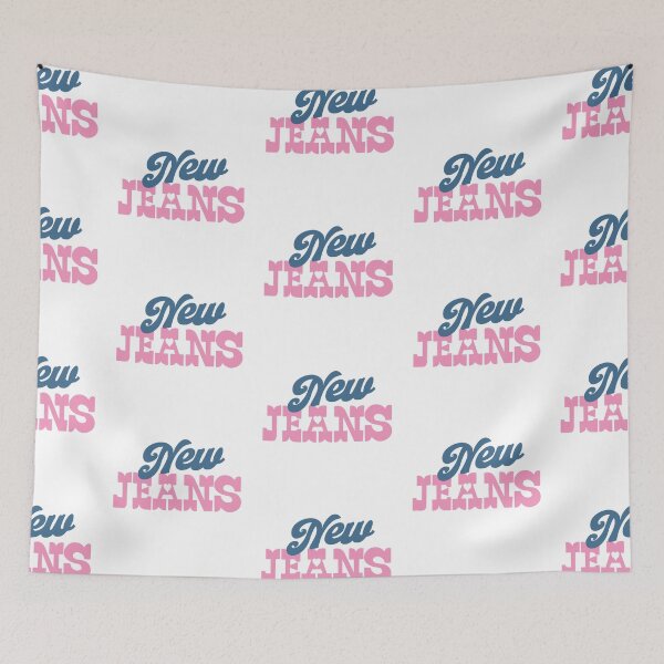 Item preview, NewJeans Logo Pink Blue designed and sold by ✿good goodies✿.