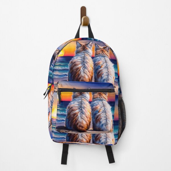 Item preview, Two cats watching the gorgeous sunset designed and sold by M-Y-A-R-T-.