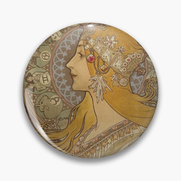 Item preview, Unique Art Nouveau Wall Art Print - Zodiac by Alphonse Mucha - Art Nouveau Print - Unique Gift for Art Lovers designed and sold by Gregredfern.