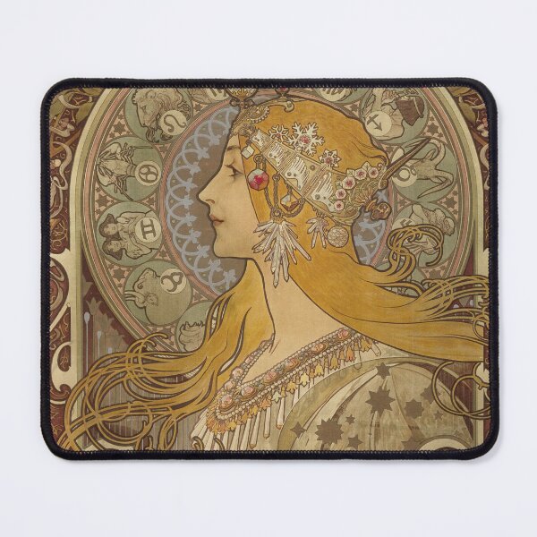 Item preview, Unique Art Nouveau Wall Art Print - Zodiac by Alphonse Mucha - Art Nouveau Print - Unique Gift for Art Lovers designed and sold by Gregredfern.