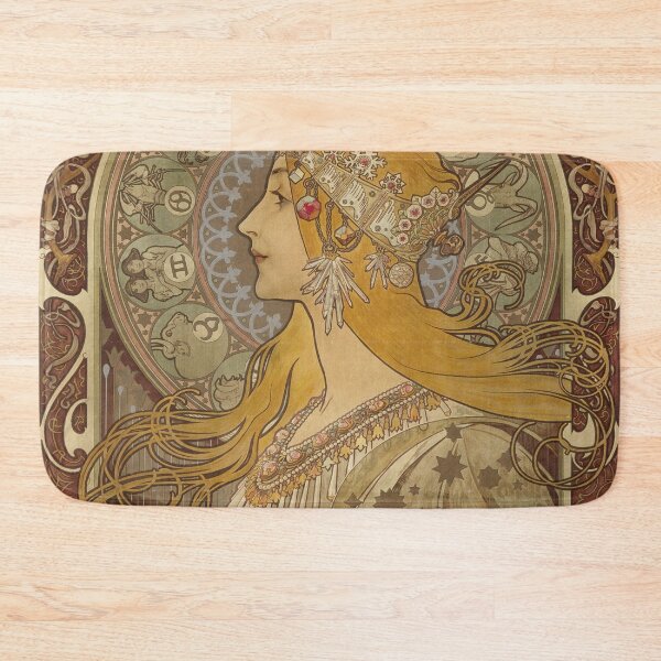 Item preview, Unique Art Nouveau Wall Art Print - Zodiac by Alphonse Mucha - Art Nouveau Print - Unique Gift for Art Lovers designed and sold by Gregredfern.