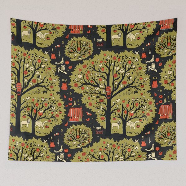 Item preview, Apple Picking Fall—a fruitful adventure in nature’s playground. Autumn Design, Fall Pattern Fashion. designed and sold by ignasirus.