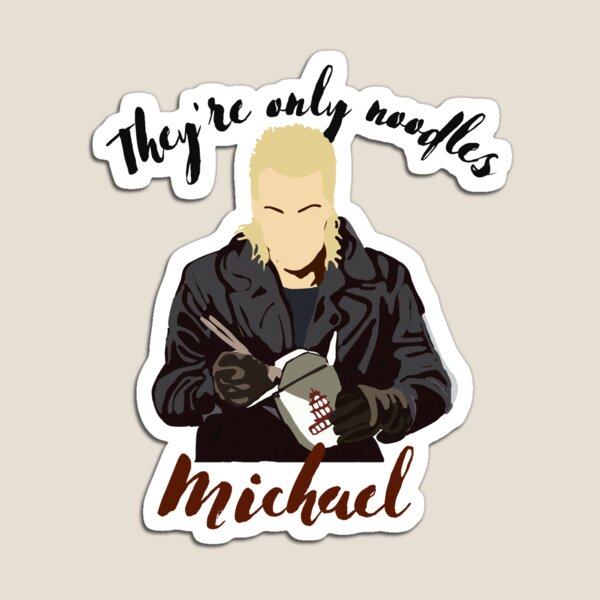 Item preview, They're only noodles Michael  designed and sold by PadfootSticker.