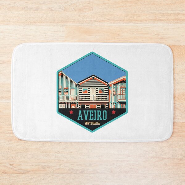 Item preview, Costa Nova Façade | Charming Aveiro Lagoon Illustration designed and sold by Lemomo-artworks.