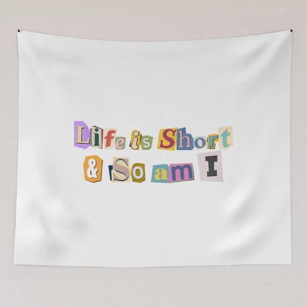 Item preview, life is short and so am i designed and sold by majin666bkk.
