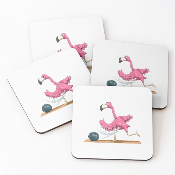 Item preview, Flamingo Bowling Flamingo Playing Bowling Flamingo   designed and sold by EbonyFabre.