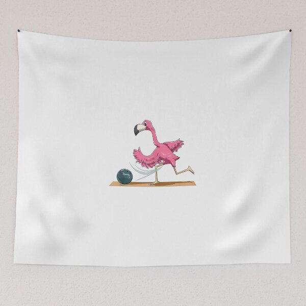 Item preview, Flamingo Bowling Flamingo Playing Bowling Flamingo   designed and sold by EbonyFabre.