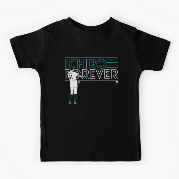 Ichiro Forever, Large / Youth T-Shirt - MLB - Navy Blue - Sports Fan Gear | breakingt