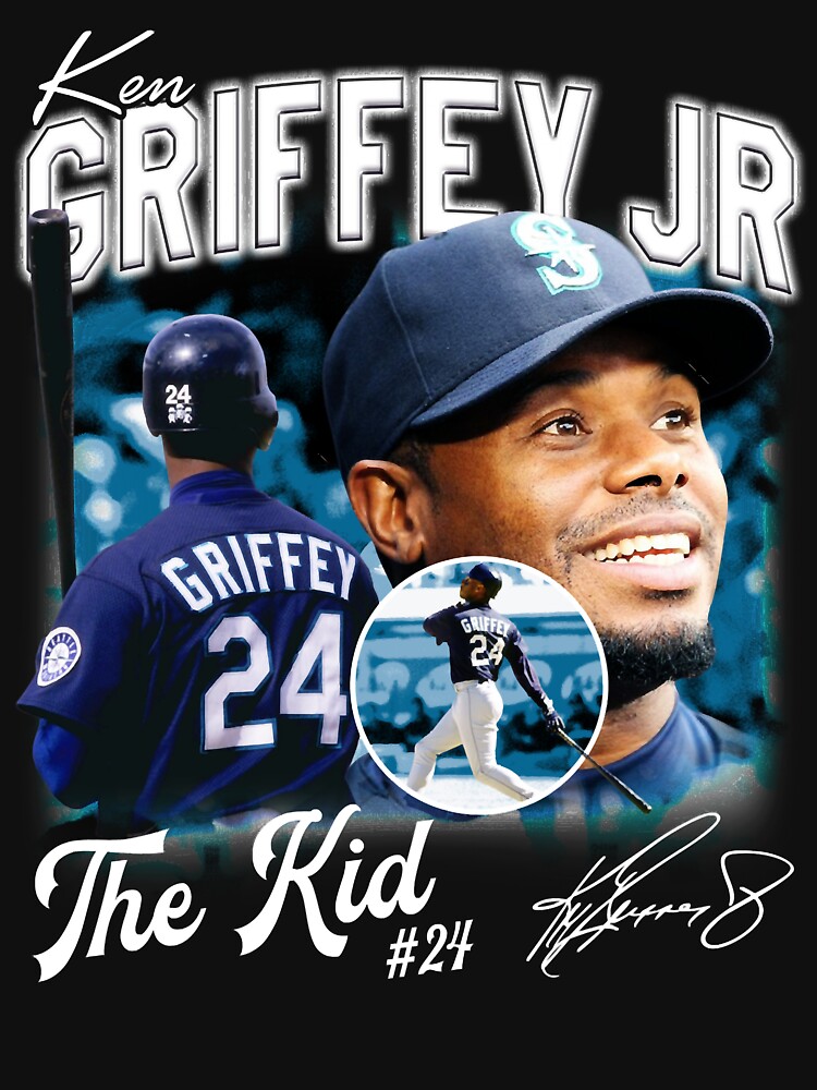 Ken Griffey Jr The Kid Baseball Vintage Signature Perfect Gift For Baseball  Lovers Classic T-Shirt Poster for Sale by Leonadeeff