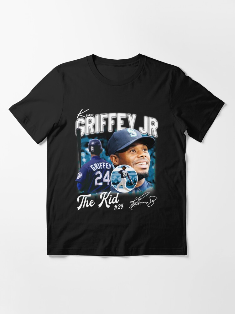 Ken Griffey Jr The Kid Baseball Vintage Signature Perfect Gift For Baseball  Lovers Essential T-Shirt for Sale by georgiyigsub