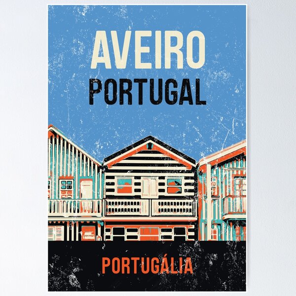 Item preview, Costa Nova Façade | Charming Aveiro Lagoon Illustration designed and sold by Lemomo-artworks.