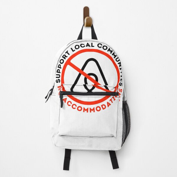 Item preview, New Upgraded Red Support Local Communities, not accommodations - No To Airbnb - Anti Airbnb designed and sold by SassyArtistry.