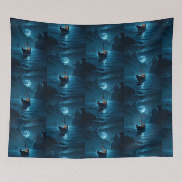 Item preview, ITS GHOST LANDSCAPES  -WALL ART   designed and sold by AyushAIImage01.