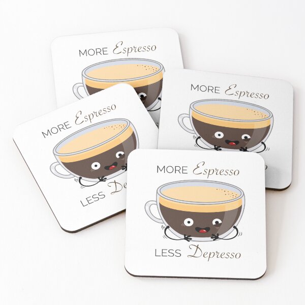 Item preview, More espresso, less depresso designed and sold by Artdrea-AZ.