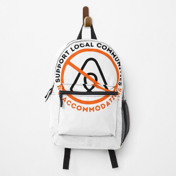 Item preview, New Upgraded Orange Support Local Communities, not accommodations - No To Airbnb - Anti Airbnb designed and sold by SassyArtistry.