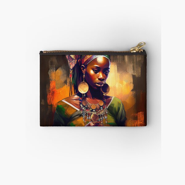 Artikelvorschau, Afrikanische Frau | Afrika-Stamm | Kente-Aquarelle | Afrikanisches Dekor entworfen und verkauft von Monster  Merch.