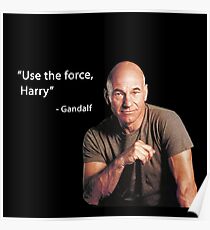 "Use the force, Harry" -Gandalf Poster
