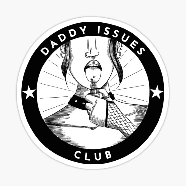 Daddy Issues Song Plaque Drawing Sticker for Sale by bestshowsticker