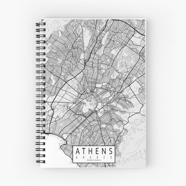 Item preview, Athens City Map of Attica, Greece - Light designed and sold by deMAP.