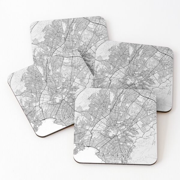 Item preview, Athens City Map of Attica, Greece - Light designed and sold by deMAP.
