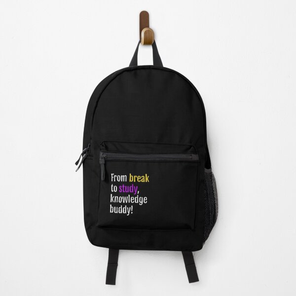 Item preview, From break to study, knowledge buddy! (Black Edition) designed and sold by QuotopiaThreads.