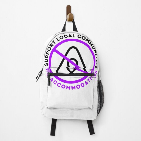 Item preview, New Upgraded Purple Support Local Communities, not accommodations - No To Airbnb - Anti Airbnb designed and sold by SassyArtistry.