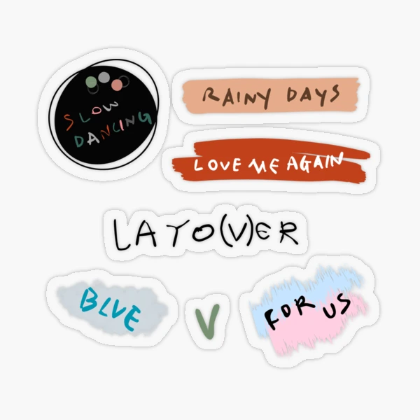 V - Rainy days Sticker by mymikrokosmos