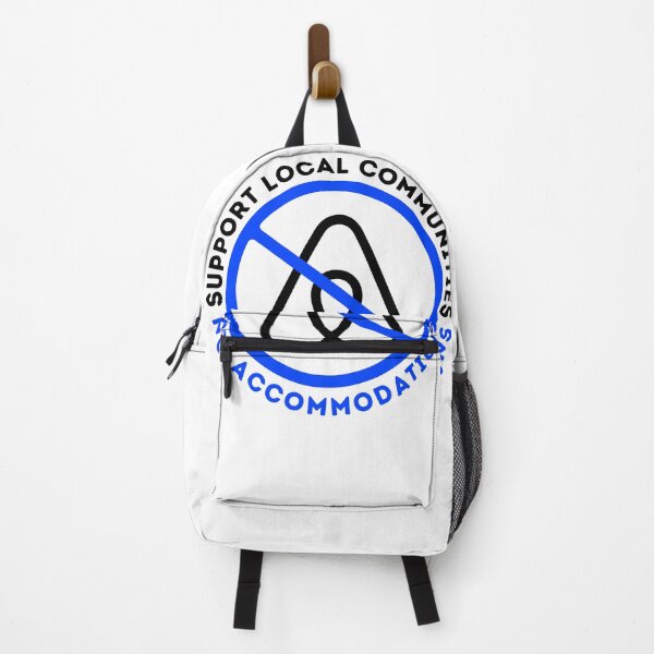 Item preview, New Upgraded Dark Blue Support Local Communities, not accommodations - No To Airbnb - Anti Airbnb designed and sold by SassyArtistry.