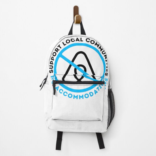 Item preview, New Upgraded Baby Blue Support Local Communities, not accommodations - No To Airbnb - Anti Airbnb designed and sold by SassyArtistry.
