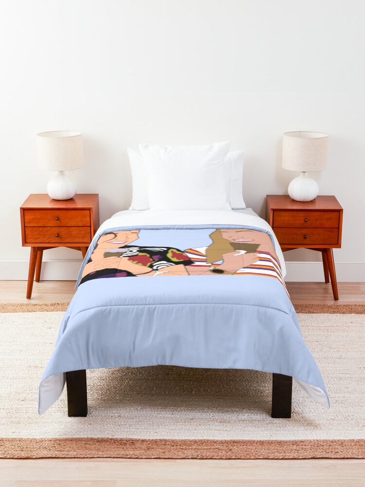 Thumbnail 3 of 6, Comforter, Eleven and max stranger things designed and sold by vyascreations.