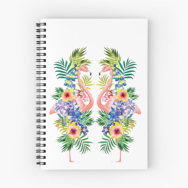 Item preview, tropical, flamingo, flower, floral, colorful, rainbow, leaves designed and sold by mintdiamond21.