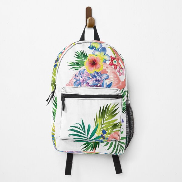 Item preview, tropical, flamingo, flower, floral, colorful, rainbow, leaves designed and sold by mintdiamond21.