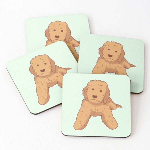 Item preview, Golden doodle dog sitting  designed and sold by Mayarart.