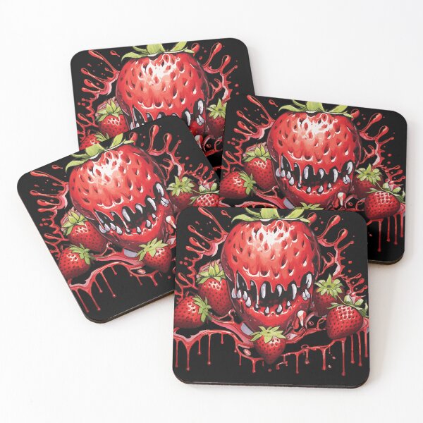 Item preview, Yummy Fresh Summer Strawberry Fruit Monster  designed and sold by jeromerameres.